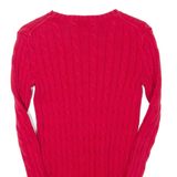 POLO RALPH LAUREN Mens Jumper Red Cable Knit XXS