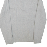 KANGOL Mens Jumper Grey 1/4 Zip Tight Knit XL