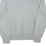 TOMMY HILFIGER Mens Jumper Grey Tight Knit L
