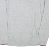 TOMMY HILFIGER Womens Jumper Grey Tight Knit L