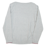 TOMMY HILFIGER Womens Jumper Grey Tight Knit L