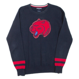 TOMMY HILFIGER Mens Jumper Blue Tight Knit M