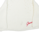 GUESS Womens Jumper Cream Chunky Knit L