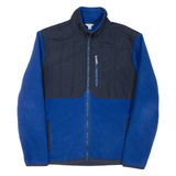 CALVIN KLEIN Mens Fleece Blue High Neck L