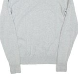 HILFIGER DENIM Mens Jumper Grey V-Neck Tight Knit M