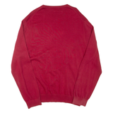 NAUTICA Mens Jumper Red Tight Knit XL