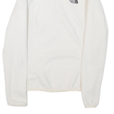 THE NORTH FACE Womens Fleece White 1/4 Zip XS