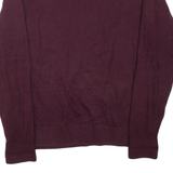 TOMMY HILFIGER Mens Jumper Maroon Tight Knit L