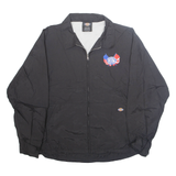 DICKIES Transit Union Mens Shell Jacket Black Nylon USA XL