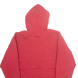 J CREW Mens Rain Coat Red Nylon Hooded S