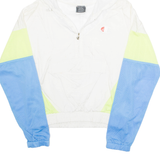 CHAMPION Mesh Lined Womens Anorak Jacket White Nylon Hooded M