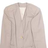 WOLLIEO Womens Blazer Jacket Beige L