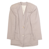 WOLLIEO Womens Blazer Jacket Beige L