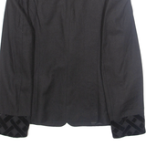 JULIA Womens Blazer Jacket Black Wool M