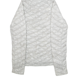 THE NORTH FACE Womens Quilted Coat Grey Nylon Hooded Diamond S