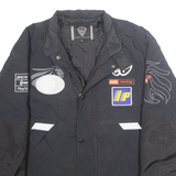 ARLEN NESS Mens Biker Jacket Black Nylon XL