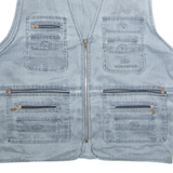 EASTERN COLLEGE Mens Gilet Blue 2XL