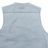 EASTERN COLLEGE Mens Gilet Blue 2XL