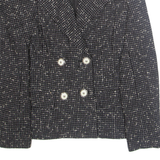 Womens Blazer Jacket Black Check M