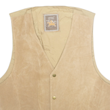 COMPAGNIA DELLA MODA Mens Waistcoat Beige Viscose L