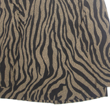 Womens Blazer Jacket Brown Crazy Pattern L