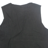 Mens Waistcoat Black M