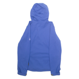 JACK WOLFSKIN Womens Rain Jacket Blue Hooded L