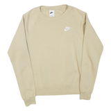NIKE Mens Sweatshirt Beige Crew Neck S