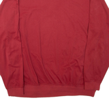 Mens Sweatshirt Red Crew Neck L