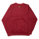 Mens Sweatshirt Red Crew Neck L