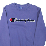 CHAMPION Womens Sweatshirt Purple Crew Neck XS