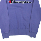 CHAMPION Womens Sweatshirt Purple Crew Neck XS