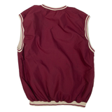 NES Golf Sleeveless Mens Sweatshirt Maroon Crew Neck M