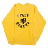 Stade Geneve Mens Sweatshirt Yellow Crew Neck S