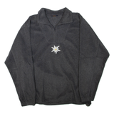 RONWEIL Womens Sweatshirt Grey Collared L