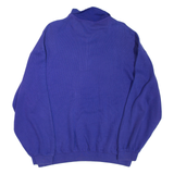 SKIMY Mens Sweatshirt Purple 1/4 Zip XL