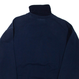 Mens Sweatshirt Blue 1/4 Zip M