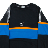 PUMA Mens Sweatshirt Black Crew Neck S