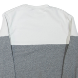FILA Colourblock Womens Sweatshirt Grey Crew Neck XS