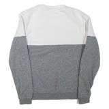 FILA Colourblock Womens Sweatshirt Grey Crew Neck XS