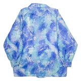 Womens Jacket Blue Crazy Pattern XL