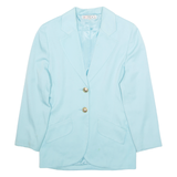 SECENDO Womens Blazer Jacket Blue L