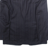 Mens Blazer Jacket Blue Striped L
