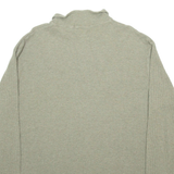 POLO RALPH LAUREN Mens Jumper Green Collared Waffle Knit XL
