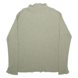 POLO RALPH LAUREN Mens Jumper Green Collared Waffle Knit XL