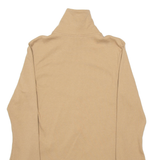 PUMA Womens Cardigan Beige High Neck Tight Knit M