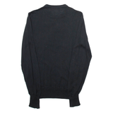 DIESEL Womens Jumper Black Tight Knit Wool M