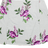 JOULES Womens Patterned Jumper White Striped Tight Knit UK 12