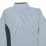 COLUMBIA Mens Fleece Grey 1/4 Zip Tight Knit S