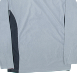 COLUMBIA Mens Fleece Grey 1/4 Zip Tight Knit S